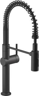Single Handle Pull Down Kitchen Faucet in Matte Black