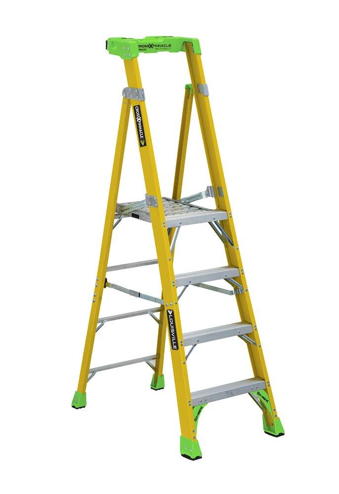 Fiberglass 8 ft. 375 lb. Platform Ladder 
