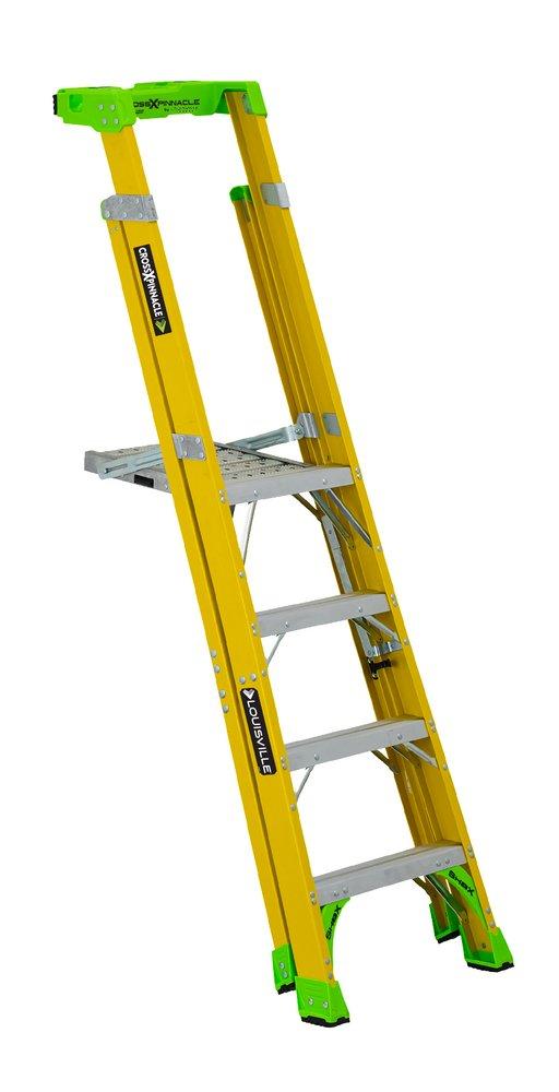 Fiberglass 8 ft. 375 lb. Platform Ladder 