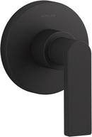 KOHLER Matte Black Transfer Valve Trim with Lever Handle 