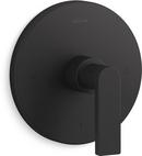 Single Handle Thermostatic Valve Trim in Matte Black