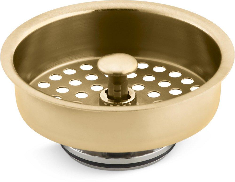 KOHLER Brushed Moderne Brass Basket Strainer 