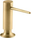 KOHLER Vibrant&reg; Brushed Moderne Brass 16 oz. Deck Mount Brass Soap and Lotion Dispenser 