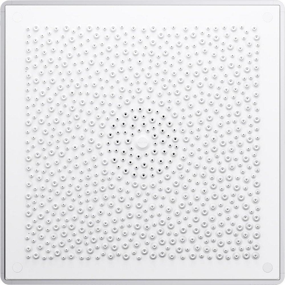 KOHLER White Dual Function Full Coverage and Rain Showerhead 