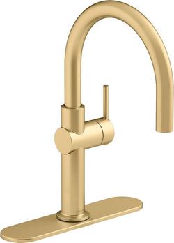 Single Handle Bar Faucet in Vibrant&reg; Brushed Moderne Brass