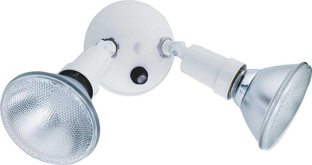 2 Light Adjustable Flood Light with Photocell 
