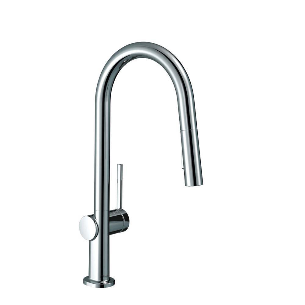 Single Handle Pull Down Kitchen Faucet in Chrome 