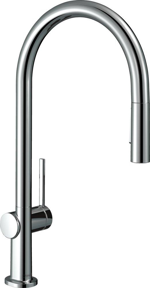 Hansgrohe Chrome Single Handle Pull Down Kitchen Faucet 