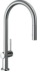 Single Handle Pull Down Kitchen Faucet in Chrome