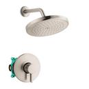CROMA PRESSURE BALANCE SHOWER SET WITH ROUGH 2.0 GPM IN BRUSHED NICKEL 