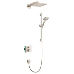Two Handle Single Function Shower System in Brushed Nickel