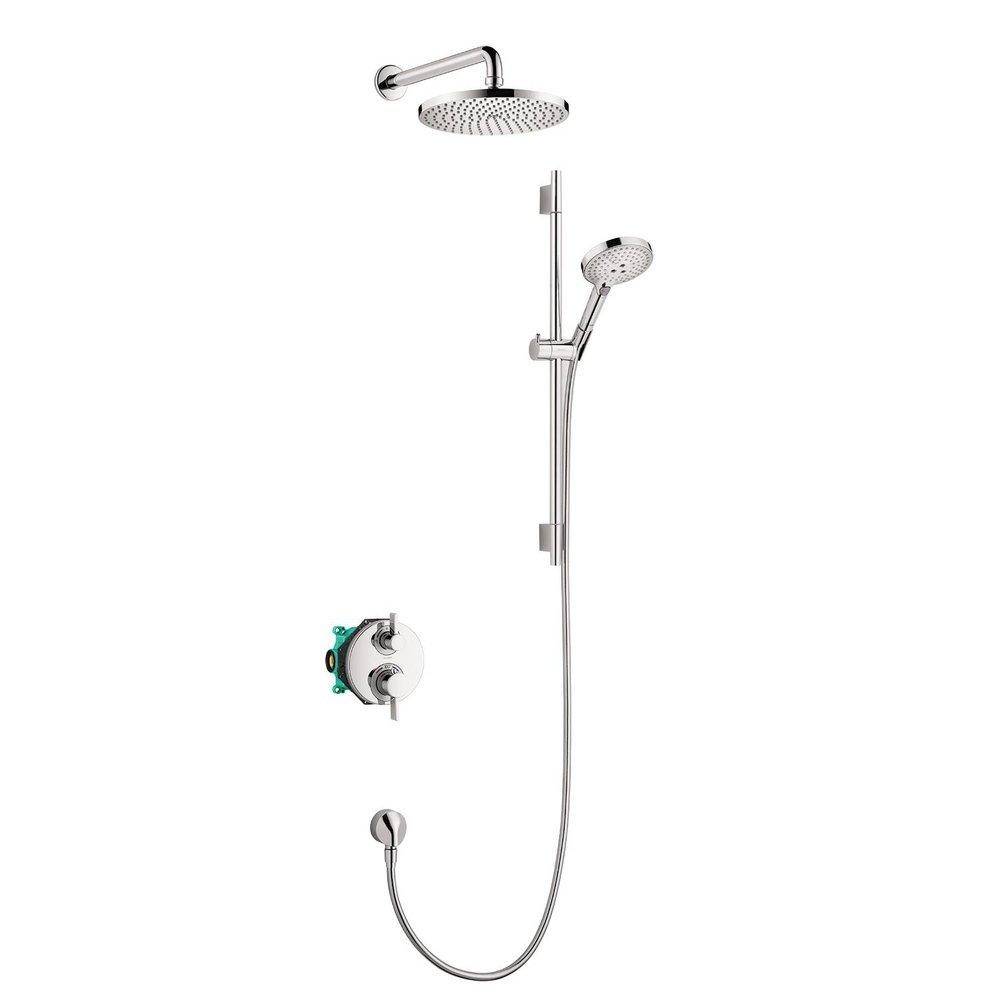 Hansgrohe Chrome Two Handle Multi-function Shower System 