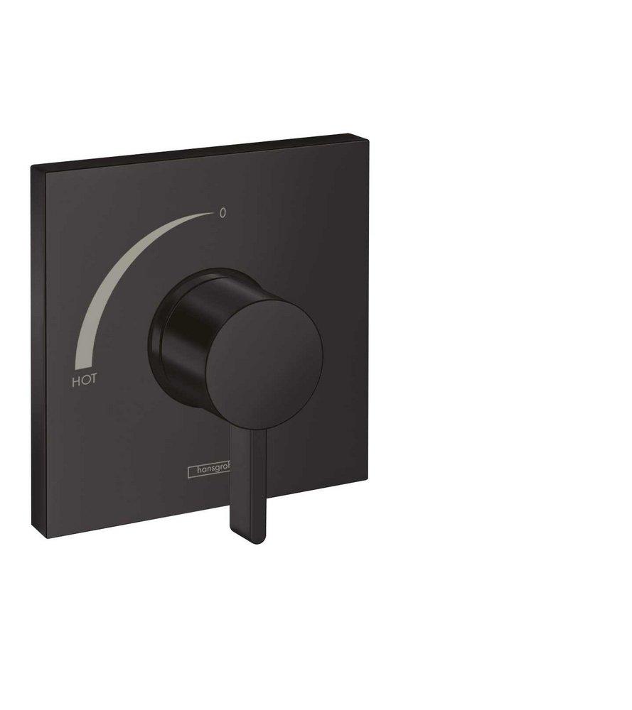 Hansgrohe Matte Black Single Handle Pressure Balancing Valve Trim 