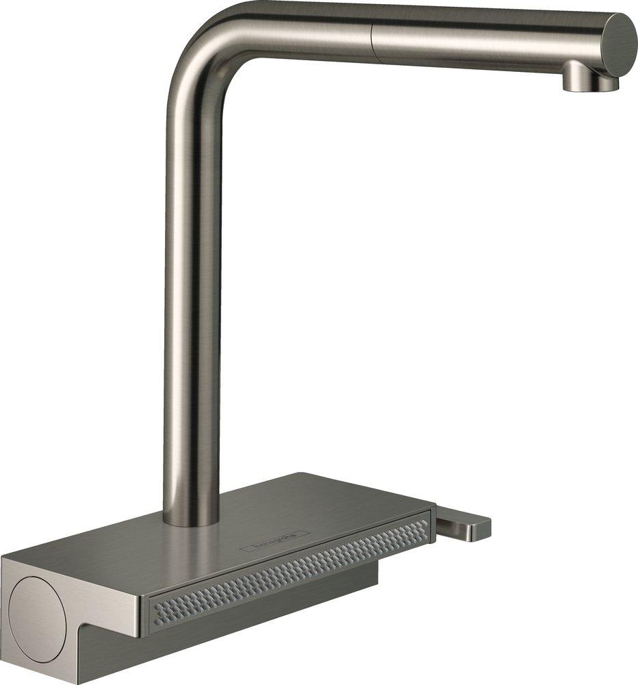 Hansgrohe Steel Optic Single Handle Pull Out Kitchen Faucet 