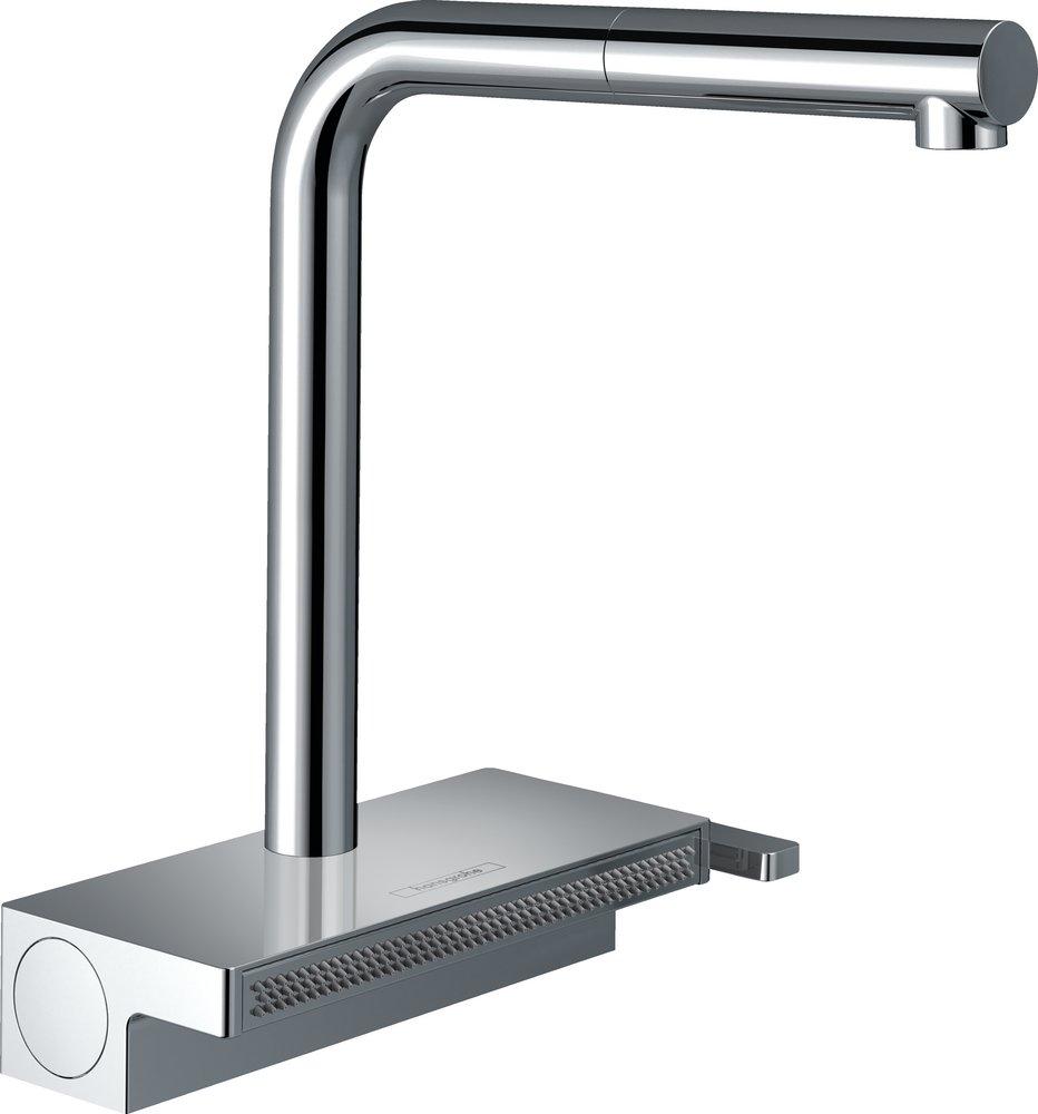 Hansgrohe Chrome Single Handle Pull Out Kitchen Faucet 