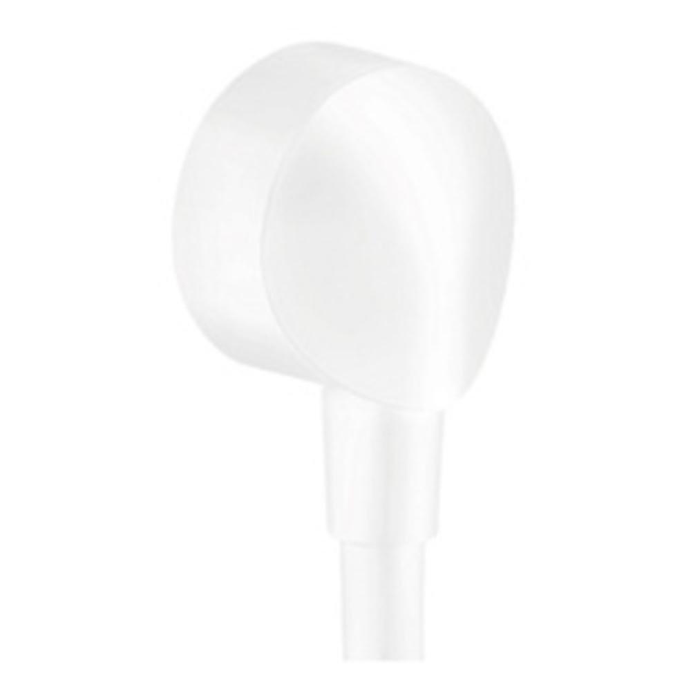 Hansgrohe Matte White 1/2 in. NPT x Threaded Wall Outlet 