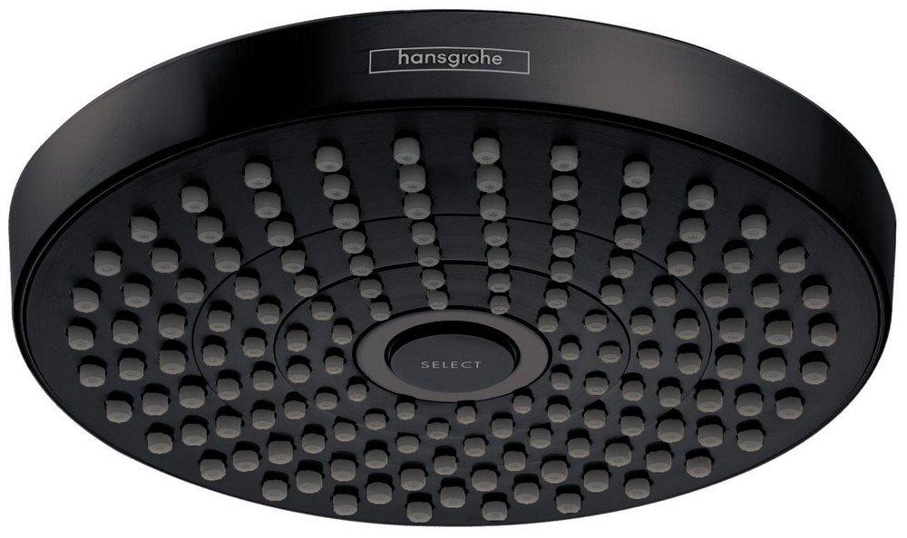 Hansgrohe Matte Black Multi Function Intense Rain Rain Showerhead 