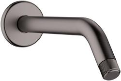 1/2 in. NPT Brass Shower Arm in Brushed Black Chrome