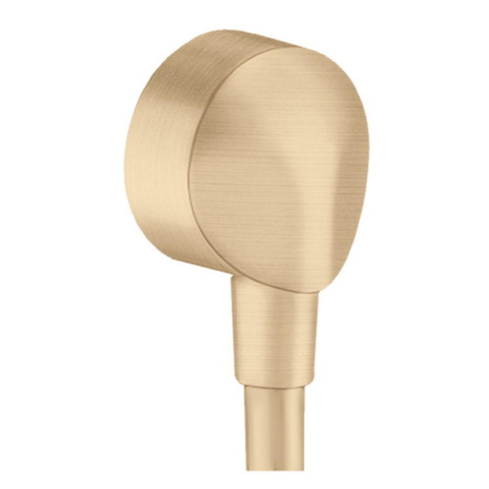 Hansgrohe Brushed Bronze 1/2 in. NPT x Threaded Wall Outlet 