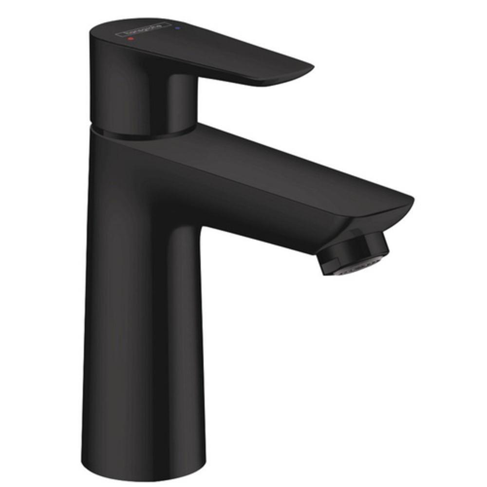 Hansgrohe Matte Black Single Handle Monoblock Bathroom Sink Faucet 