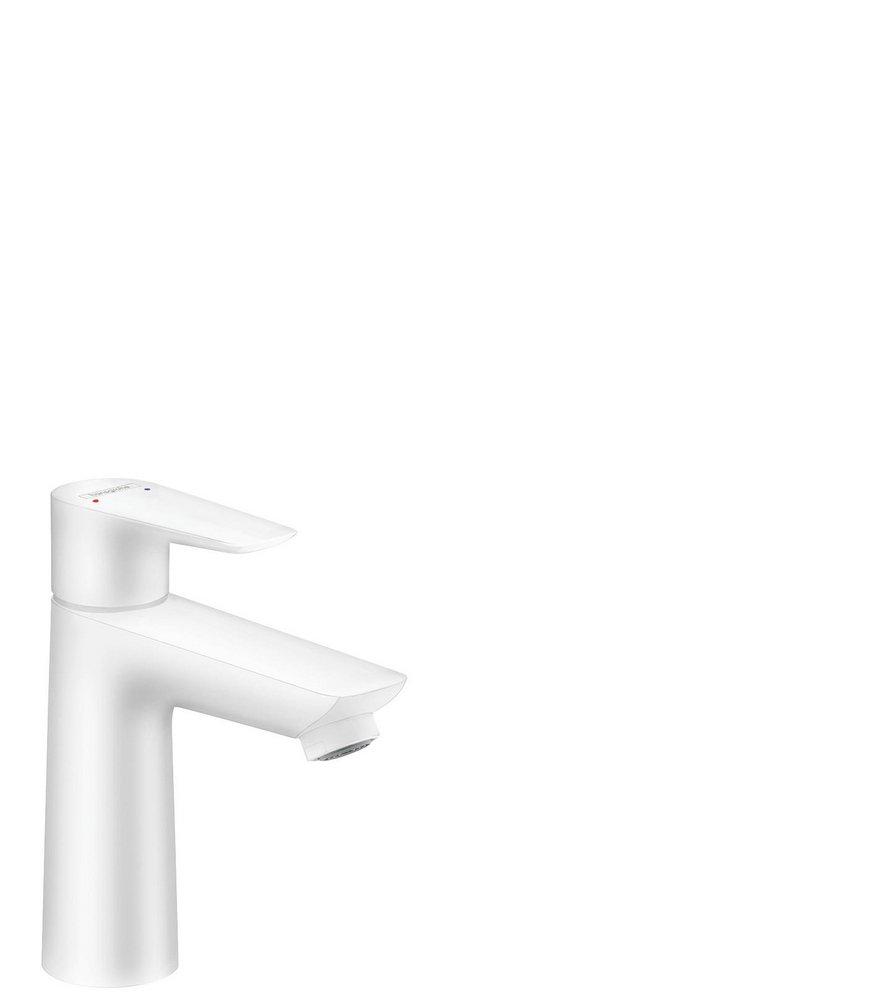Hansgrohe Matte White Single Handle Monoblock Bathroom Sink Faucet 