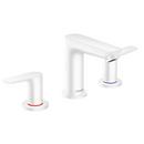 Two Handle Widespread Bathroom Sink Faucet in Matte White 
