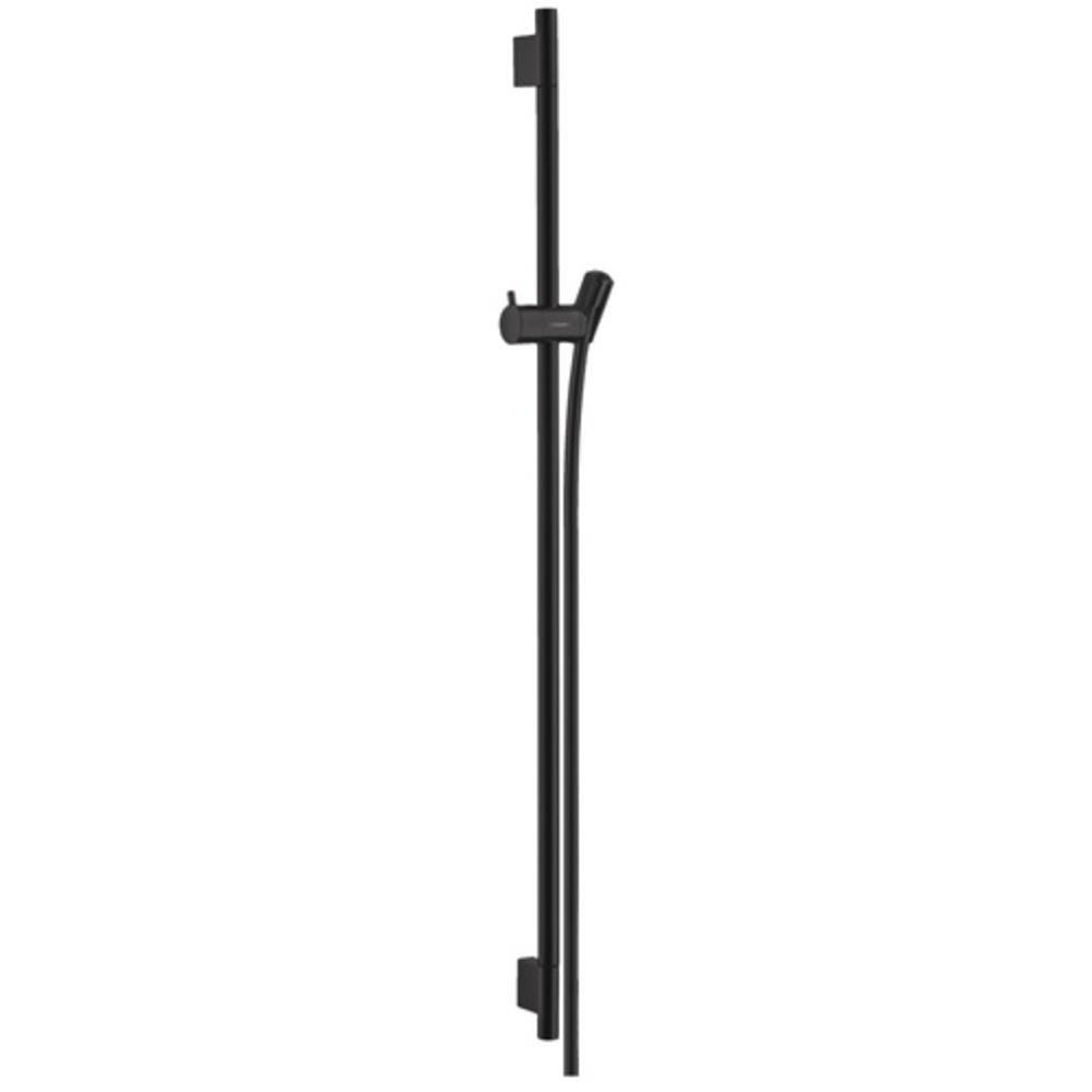 Hansgrohe Shower Rail with Hose in Matte Black | Ferguson