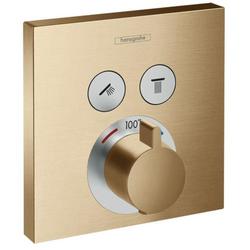 Single Handle Thermostatic Valve Trim in Brushed Bronze