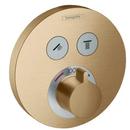 SHOWERSELECT S THERMOSTATIC TRIM FOR 2 FUNCTIONS, ROUND IN BRUSHED BRONZE 