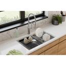 Elkay Polished Stainless Steel Drying Rack with Wood Handle 
