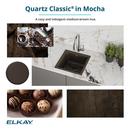Elkay Mocha 24-5/8 x 18-1/2 in. Composite Single Bowl Undermount Kitchen Sink 