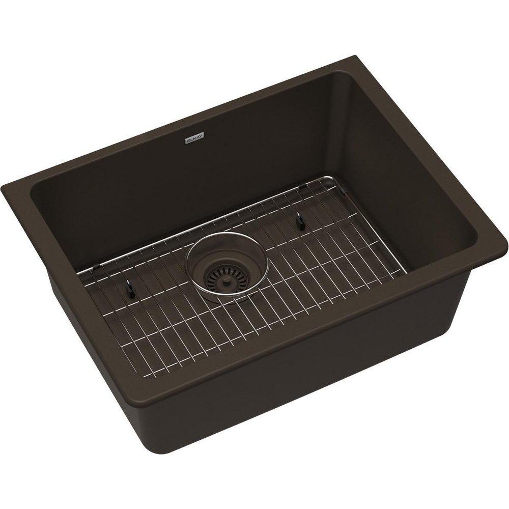 Elkay Mocha 24-5/8 x 18-1/2 in. Composite Single Bowl Undermount Kitchen Sink 