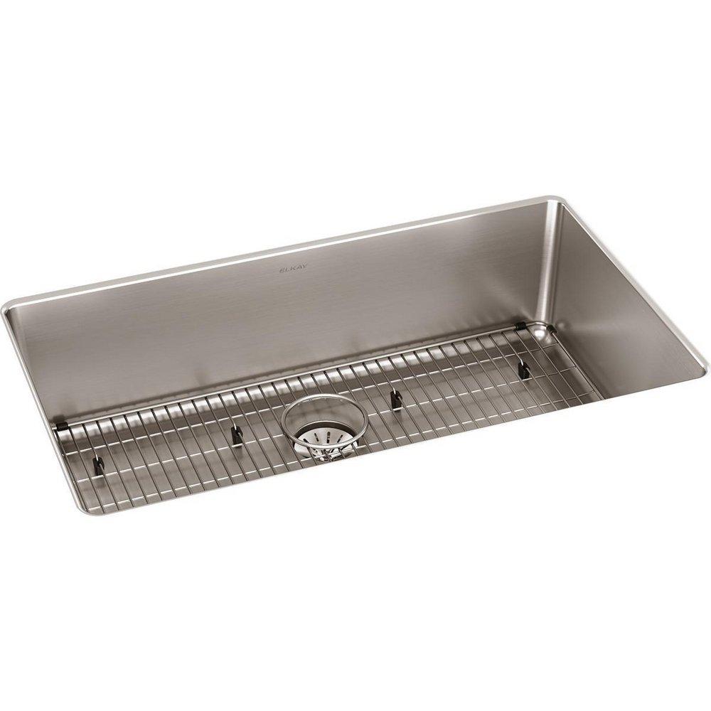 Elkay Luminous Satin 32-1/2 x 19-1/2 in. Stainless Steel Single Bowl Undermount Kitchen Sink 