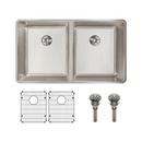 Elkay Luminous Satin 32-3/4 x 19-1/2 in. Stainless Steel Double Bowl Undermount Kitchen Sink 