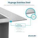 Elkay Polished Satin 35-7/8 x 20-1/4 in. Stainless Steel Single Bowl Farmhouse Kitchen Sink with Sound Dampening 