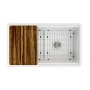 Elkay White 33 x 18-13/16 in. Fireclay Single Bowl Farmhouse Kitchen Sink 