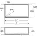 Elkay White 33 x 18-13/16 in. Fireclay Single Bowl Farmhouse Kitchen Sink 