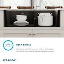 Elkay Black 33 x 22 in. 1-Hole Composite Double Bowl Undermount Kitchen Sink 
