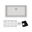 Elkay White 33 x 18-7/16 in. Composite Single Bowl Undermount Kitchen Sink 