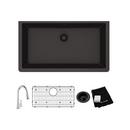 Elkay Black 33 x 18-7/16 in. Composite Single Bowl Undermount Kitchen Sink 