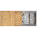 45" UNDERMOUNT SINK WITH CUTTING BOARDS, BOTTON GRIDS AND 2 COLANDERS. 