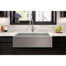 Elkay Polished Satin 35-7/8 x 20-1/4 in. Stainless Steel Single Bowl Farmhouse Kitchen Sink - Includes Bottom Grid and Strainer Drain 