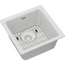 Elkay White 15-3/4 x 15-3/4 in. Drop-in Quartz Bar Sink 