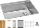 25-1/2 x 18-1/2 in. No-Hole Stainless Steel Single Bowl Undermount Kitchen Sink in Polished Satin