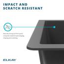 Elkay Black 33 x 18-7/16 in. Composite Single Bowl Undermount Kitchen Sink 