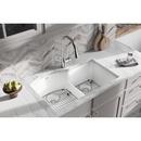 Elkay White 33 x 22 in. 1-Hole Composite Double Bowl Undermount Kitchen Sink 