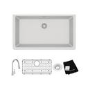 Elkay White 33 x 18-7/16 in. Composite Single Bowl Undermount Kitchen Sink 