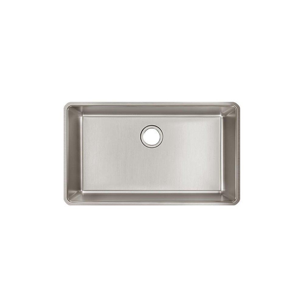 Elkay Luminous Satin 32-1/2 x 19-1/2 in. Stainless Steel Single Bowl Undermount Kitchen Sink 