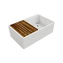 Elkay White 30 x 18-13/16 in. Fireclay Single Bowl Farmhouse Kitchen Sink 
