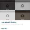 Elkay White 33 x 18-1/2 in. Composite Double Bowl Undermount Kitchen Sink 